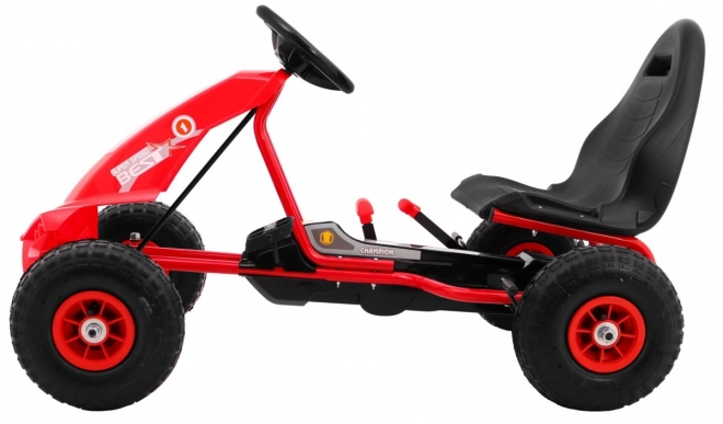 Gokart mit Pedalantrieb für Kinder ab 3 Jahren Rot