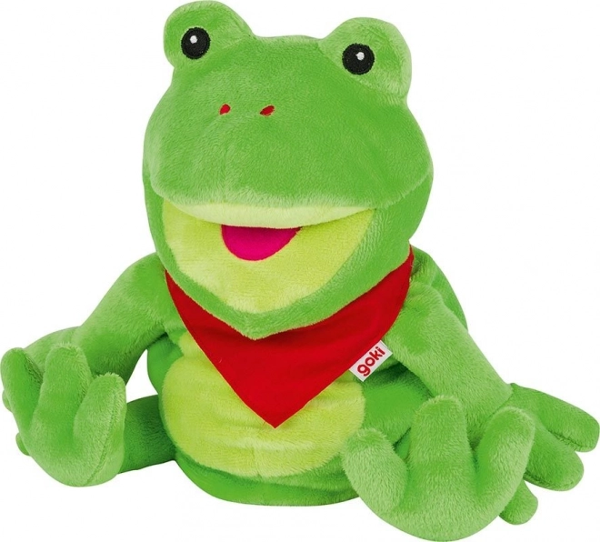 Goki Handpuppe Frosch Frilo