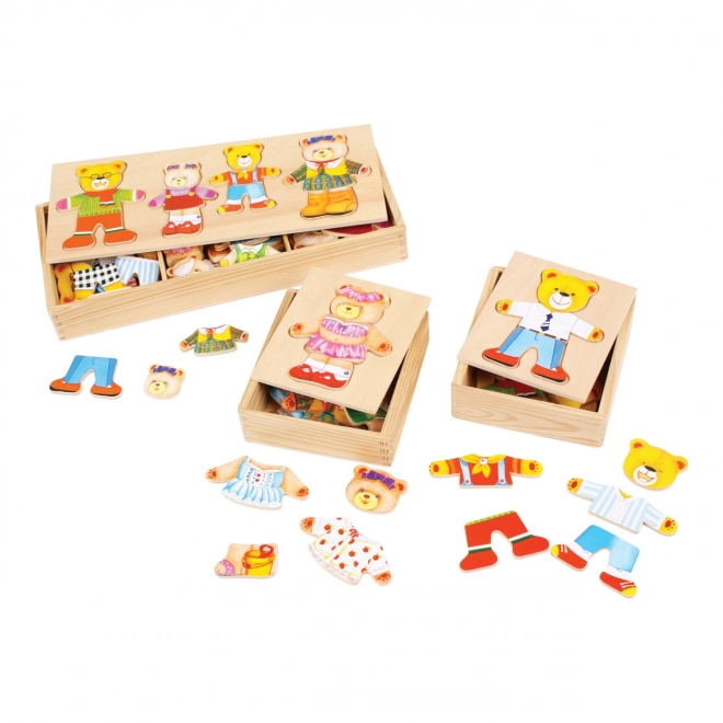 Bigjigs Toys Anziehpuzzle Frau Bär