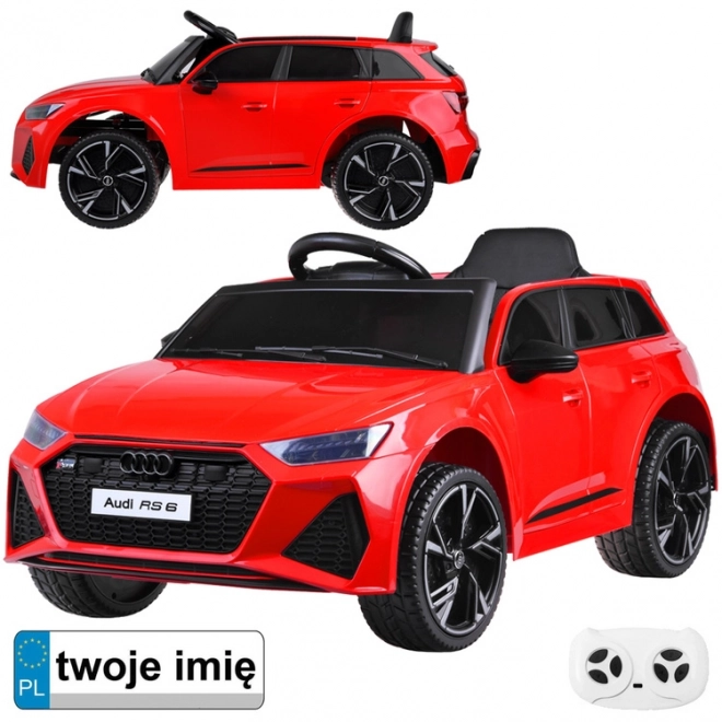 Elektroauto für Kinder Audi RS 6 – Rot