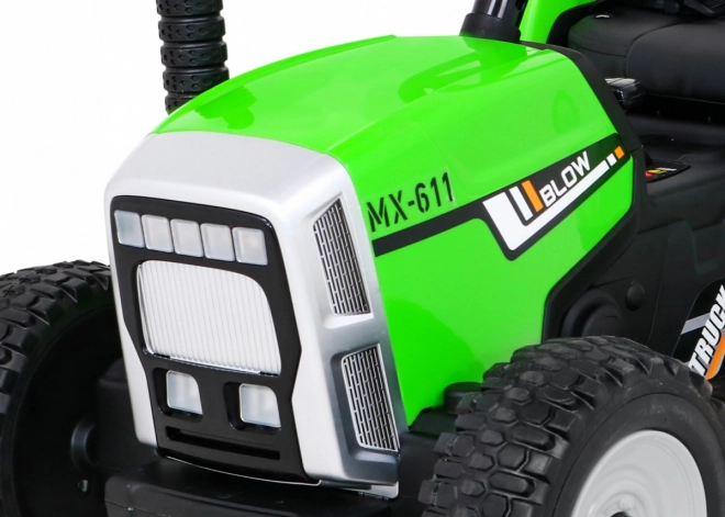Traktor mit Anhänger BLOW Grün