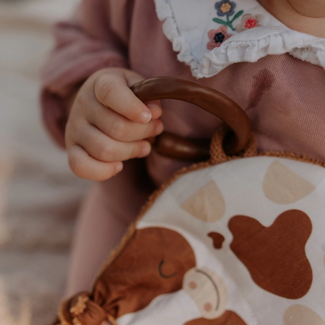 Ababu Hängespielzeug Kälbchen mit Raschelpapier