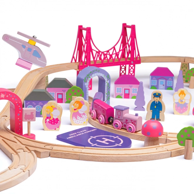 Große Holz-Prinzessin Eisenbahn Bigjigs Rail