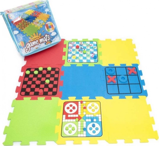 Puzzlematte mit Brettspiel-Set