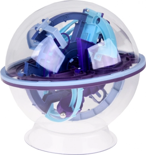 Transparente Kugel mit mehrstufigem 3D-Labyrinth