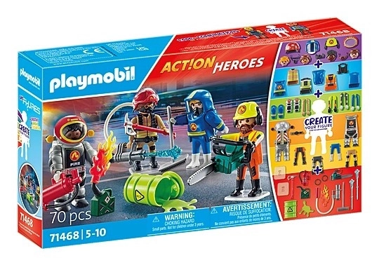 Action-Helden Spielfiguren Feuerwehr Set