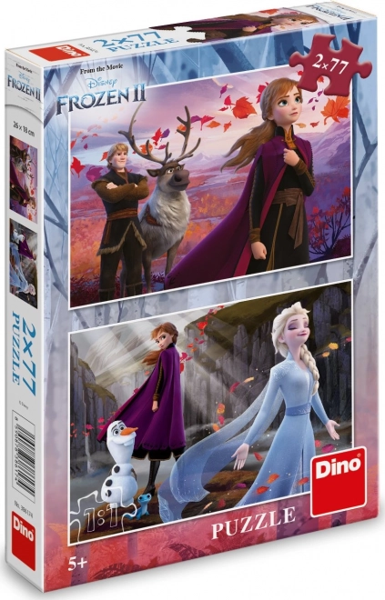 Puzzle DINO Frozen 2, 2x77 Teile