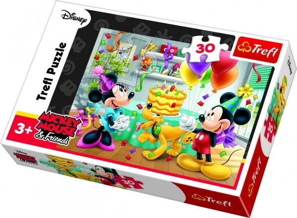 Puzzle Mickey Mouse: Geburtstagfeier