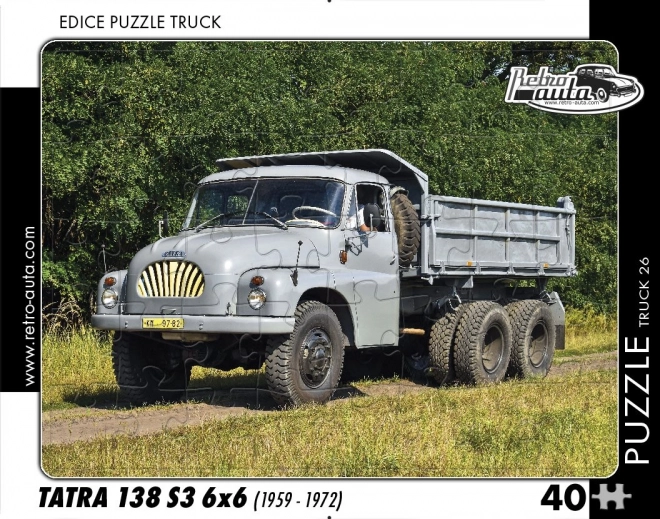 Retro-Auto Puzzle Truck Tatra 138 S3 6x6