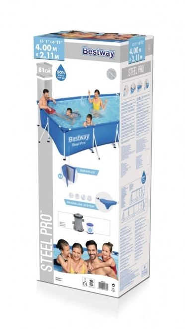 Bestway Stahl Pro Frame Pool 400 x 211 x 81 cm
