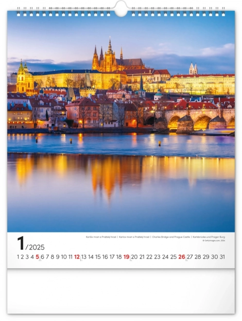 Wandkalender Prag 2025