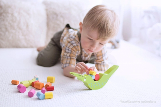 Balancierspiel Krokodil für Kinder