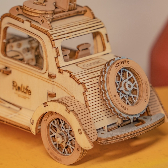 RoboTime Holz 3D-Puzzle Oldtimer Coupé