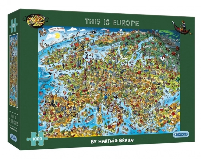 Puzzlespiel Europa 1000 Teile