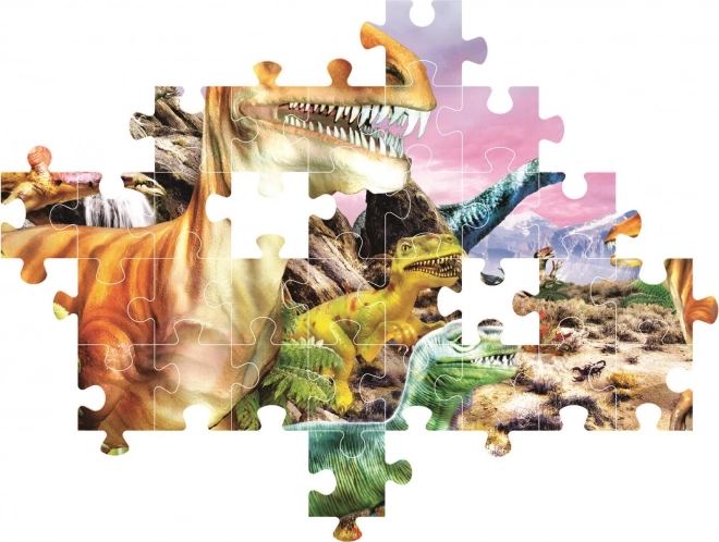 Clementoni Puzzle Land der Dinosaurier 104 Teile