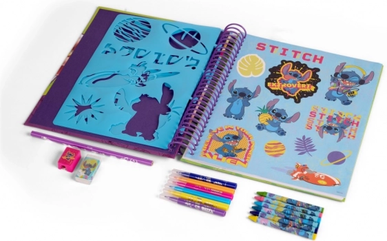 Malbuch und Aktivitäten mit Stitch
