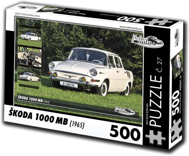 Puzzle RETRO-AUTO Škoda 1000 MB (1965) 500 Teile