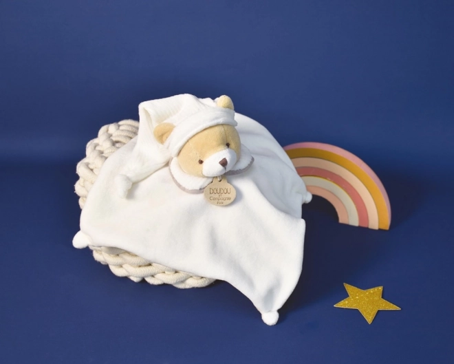 Doudou Geschenkset Grauer Plüsch-Bär 25 cm