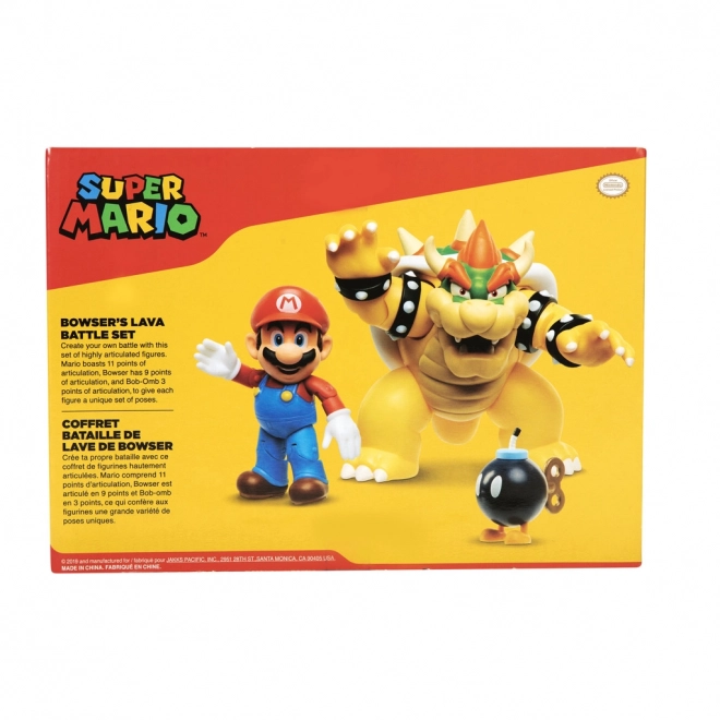 Spielset mit beweglichen Figuren Mario und Bowser