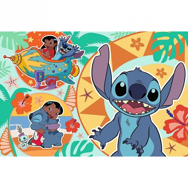 Maxi Puzzle 24 Teile - Lustiger Tag mit Lilo und Stitch