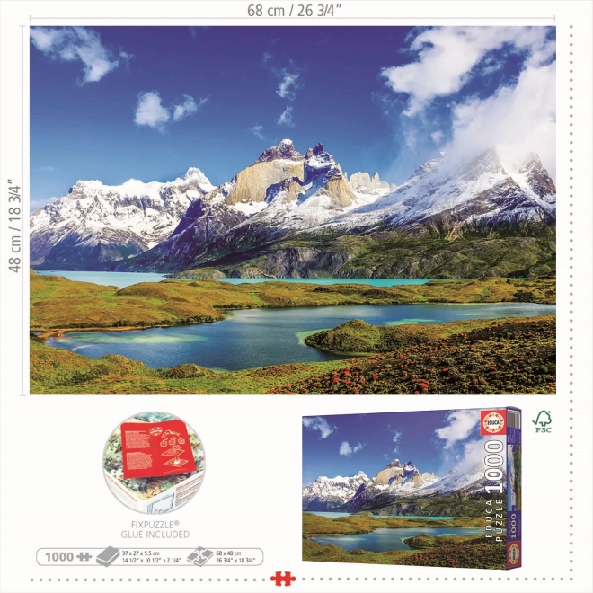 Educa Puzzle Torres del Paine, Patagonien 1000 Teile