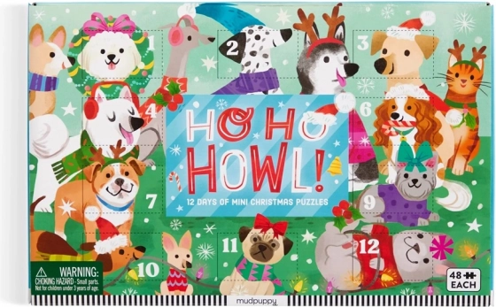 Weihnachtliches Countdown-Puzzle Set 12 Stk