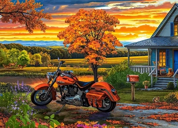 Herbstfahrt Puzzle 500 Teile
