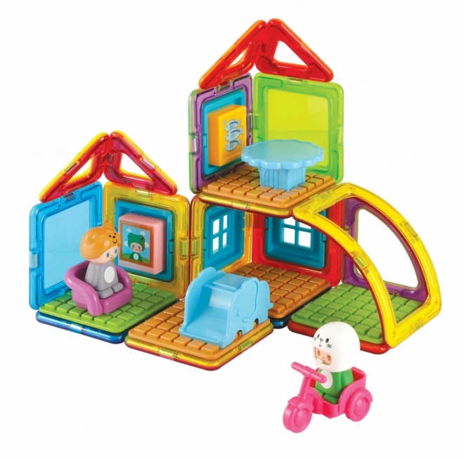 Magnetische Bausteine Cube House Frosch