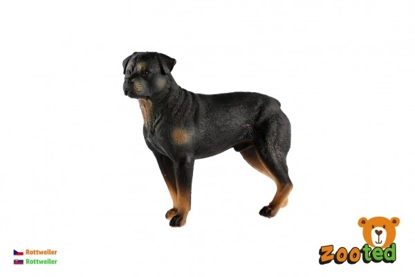 Rottweiler Hundespielzeug aus Kunststoff 8 cm