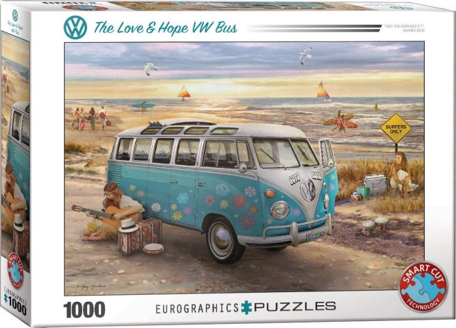 Eurographics Puzzle VW Bus - Liebe und Hoffnung 1000 Teile