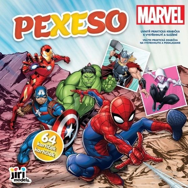 Marvel Pexeso Spielset mit Ausmalbildern