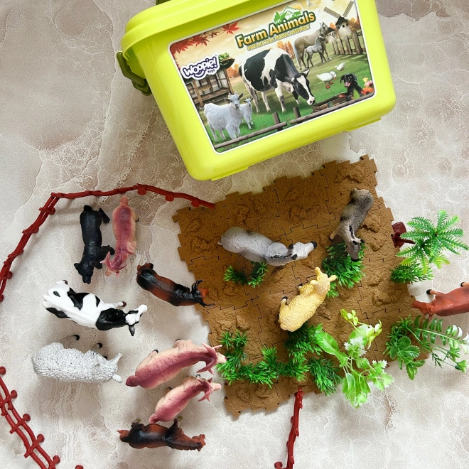 Woopie Spielzeugset Bauernhof mit Koffer 57 Teile
