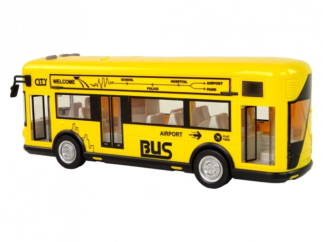 Stadtbus Gelb mit Rückziehmotor 1:18