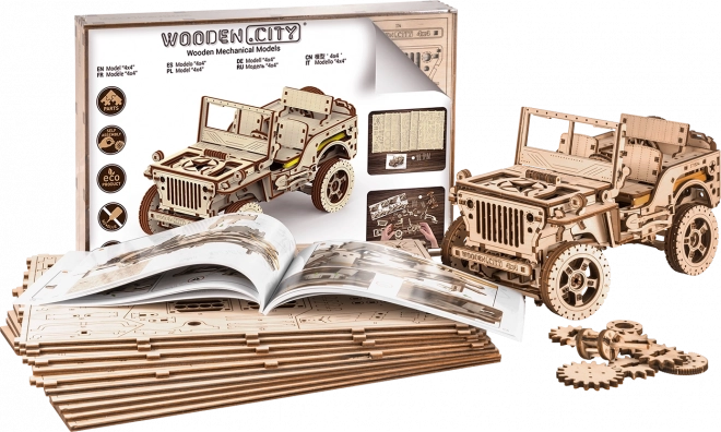 3D Holzpuzzle Geländewagen Jeep 4x4