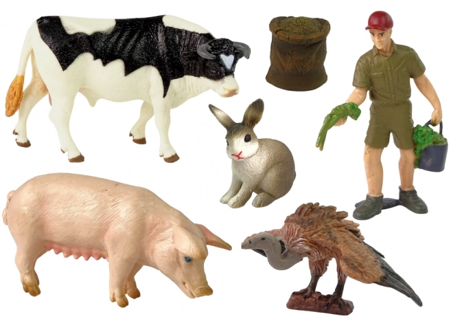 großes Set Bauernhof-Tierfiguren