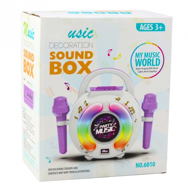 Karaoke-Set zwei Mikrofone und Bluetooth-Lautsprecher