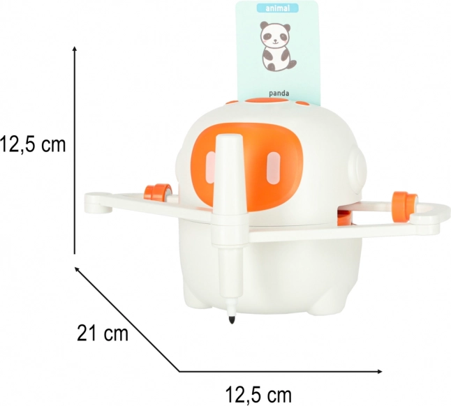Bildungsinteraktiver Roboter zum Lernen von Zeichnen und Schreiben mit Karten und Stiften