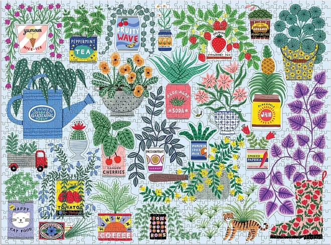 Galison Puzzle Blumenpflanzung 1000 Teile