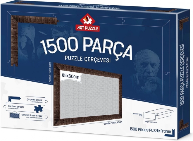 Puzzlerahmen 85x60 cm braun