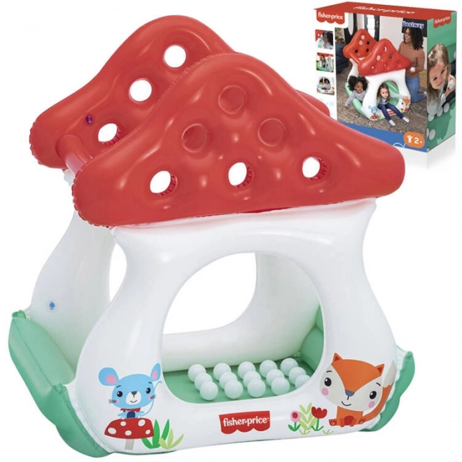 Aufblasbares Kinderbecken mit Bällen Fliegenpilz FISHER PRICE