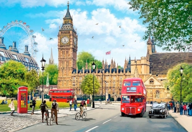 Castorland Puzzle Lebhaftes Londoner Morgen 1000 Teile