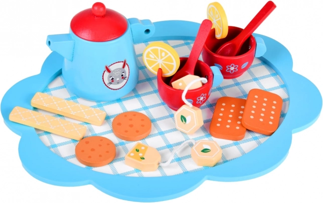 Komplettes Set für eine kleine Teeparty