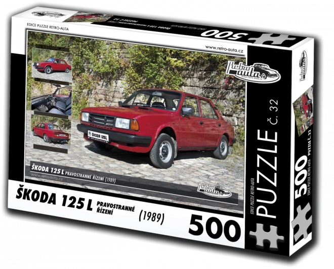 Puzzle RETRO-AUTA Škoda 125 L Rechtslenker 500 Teile