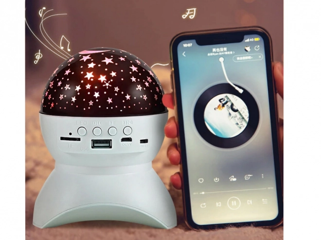 Sternenprojektor Nachtlicht mit Bluetooth Lautsprecher