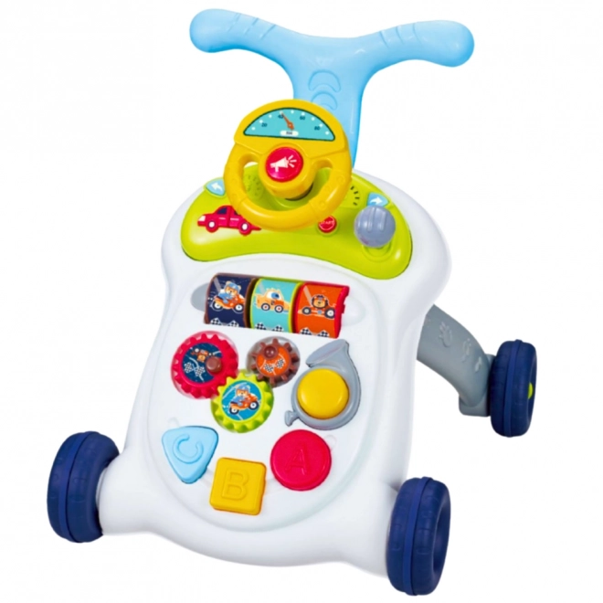 Interaktiver Gehwagen Baby-Pusher mit Lenkrad und Lichtern