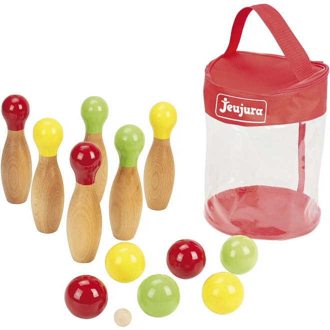 Jeujura Holz Petanque und Bowling Set