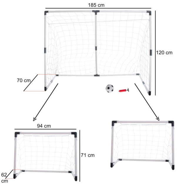 Fußballtor für Kinder 2in1