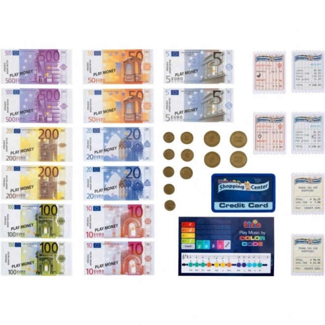 Elektronische Spielzeugkasse mit Terminal und Scanner