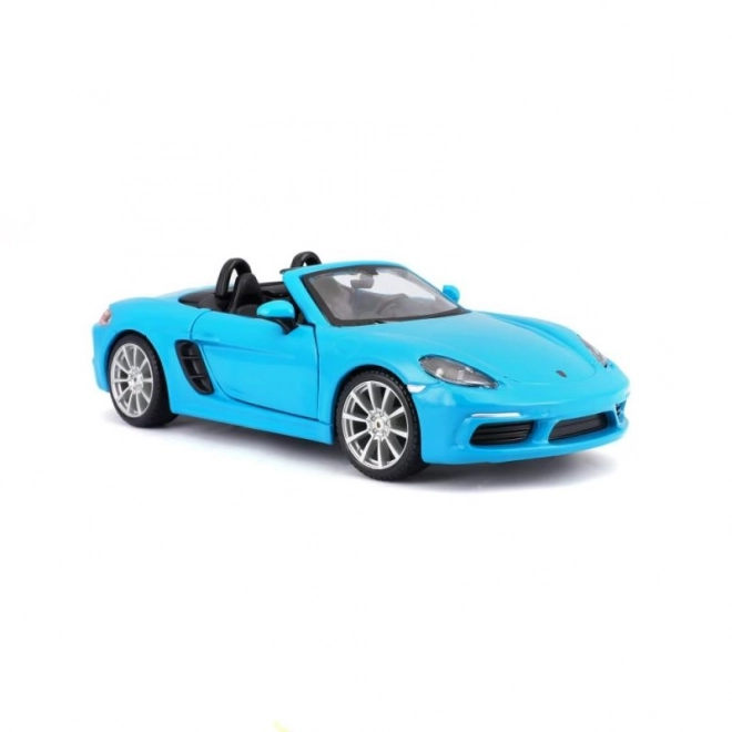 Bburago Porsche 718 Boxster Modellauto Blau