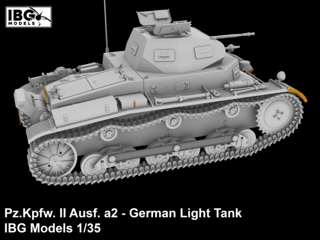 Plastikmodell Deutscher Leichter Panzer Pz.Kpfw II Ausf. a2 1/35